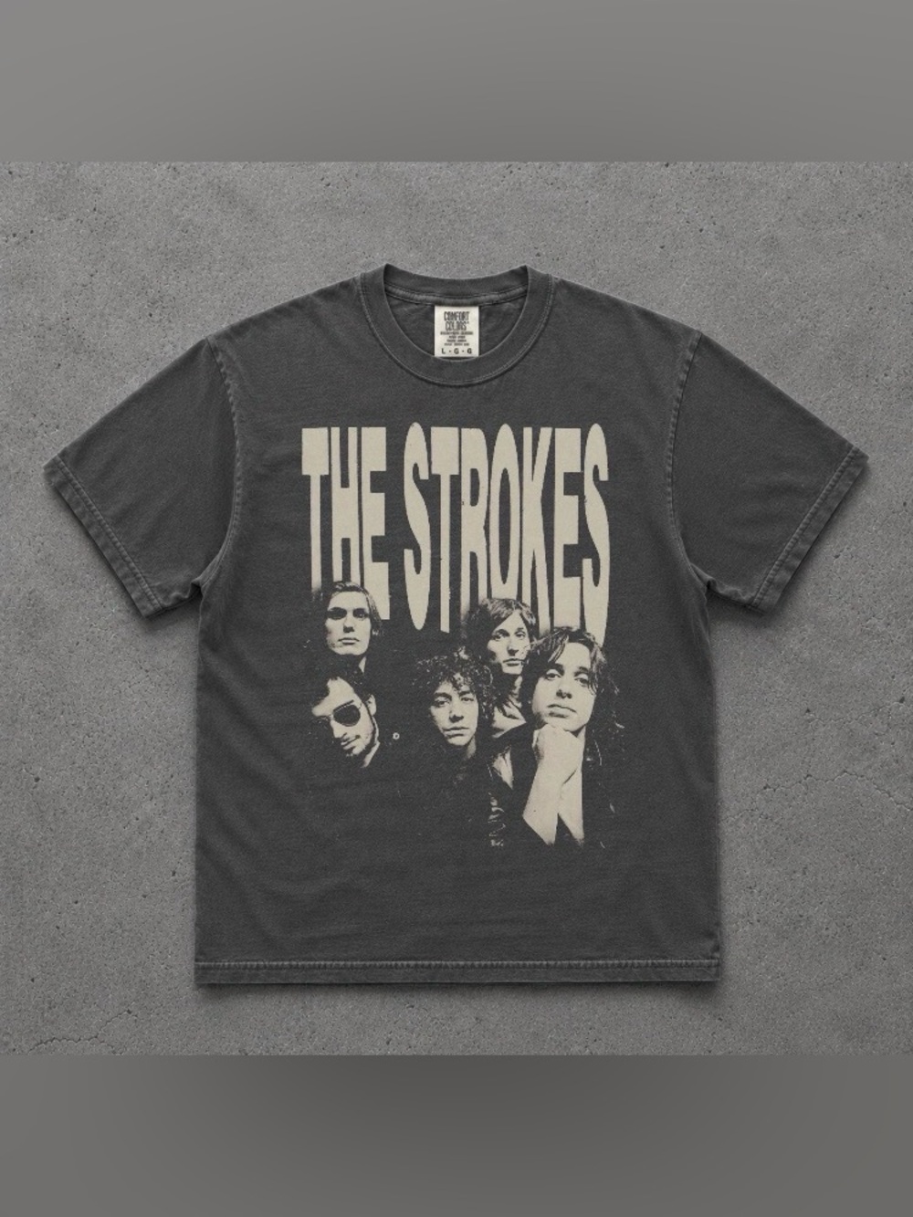 Vintage The Strokes Band T-Shirt, Comfort Colors Indie Rock Graphic Tee